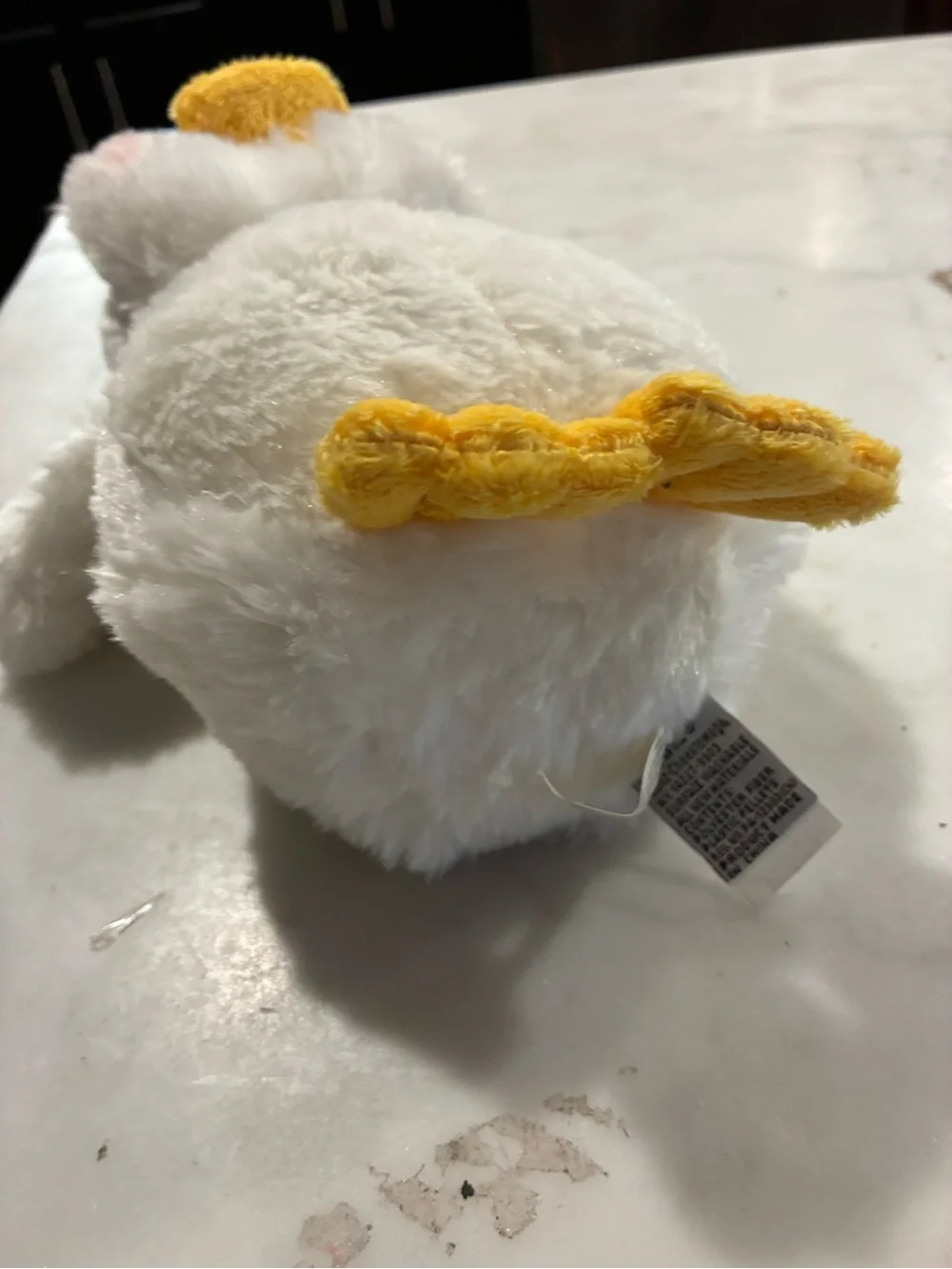 Ganz Webkinz Duck ~8” Plush Stuffed Animal White Feet Yellow Beak HM148 NO CODE
